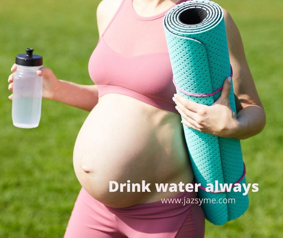 drinking water pregnancy, belly only pregnancy