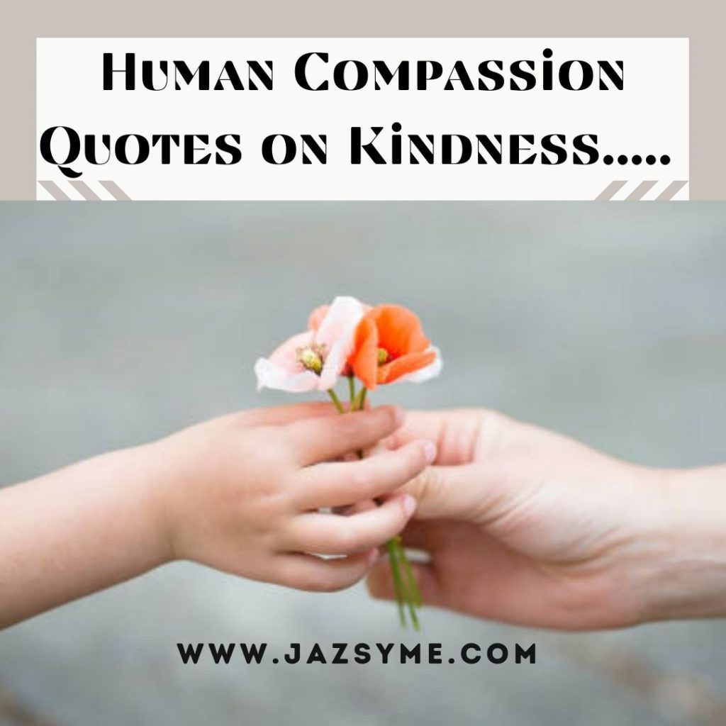 HUMAN COMPASSION QUOTES ON KINDNESS
